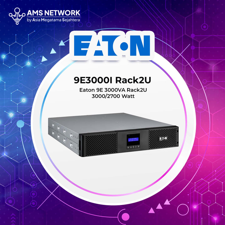 9E3000I Rack2U - EATON 9E 3000VA Rack2U 3000VA/2700W - UPS 9E3000IR