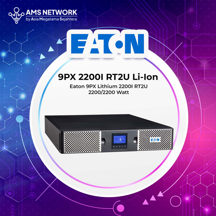 EATON 9PX 2200i RT2U Li-Ion – 9PX2200IRT2U-L  -  UPS 9PX2200IRT2U-L 2200VA 2200W