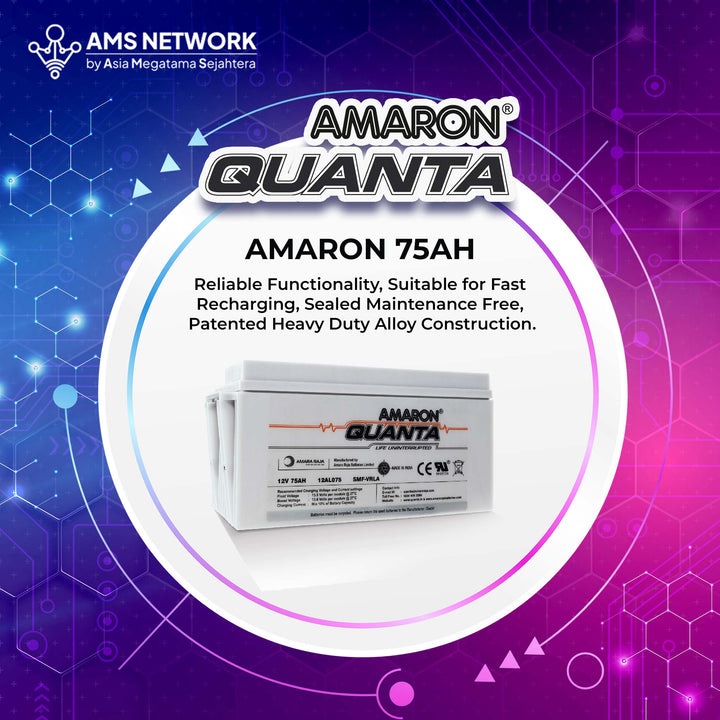 AMARON QUANTA 12AL075 - BATTERY VRLA 12V 75Ah
