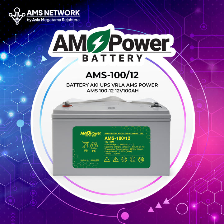 BATTERY AKI UPS VRLA AMS POWER AMS 100-12 12V 100AH