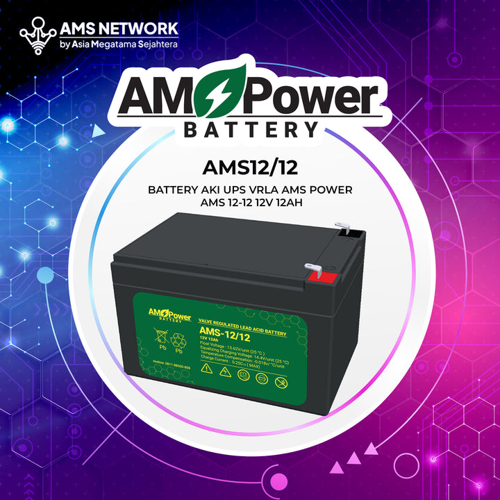 BATTERY AKI UPS VRLA AMS POWER AMS 12-12 12V 12AH