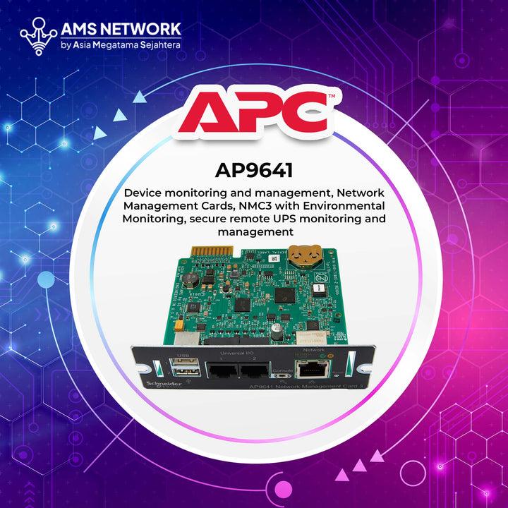 APC AP9641 - UPS Network Management Card 3 with Environmental Monitoring
