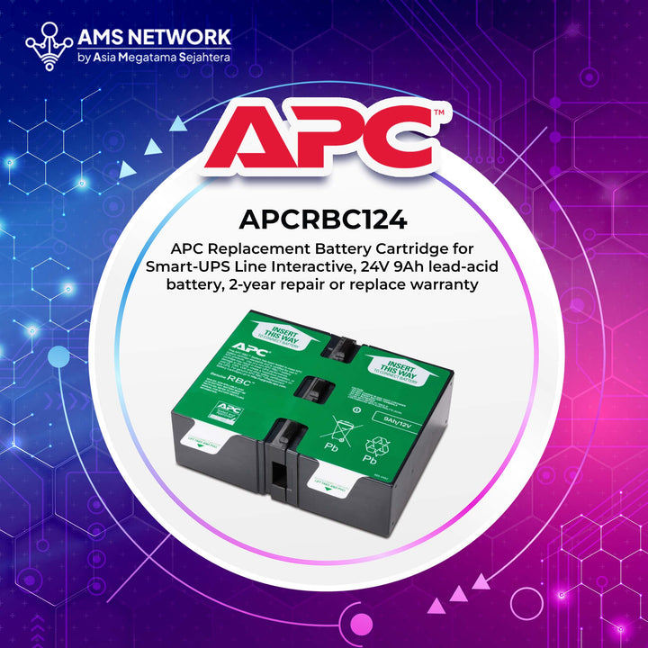 APC RBC124 - APC RBC 124 Replacement Battery Cartrige 9Ah / 24VDC