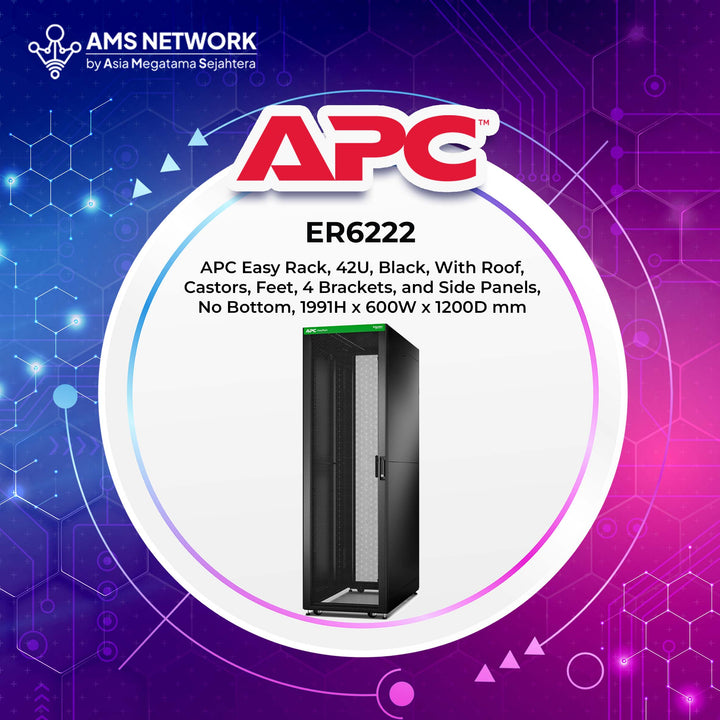 ER6222 - APC Easy Rack Server 42U 600mm 1200mm, Black