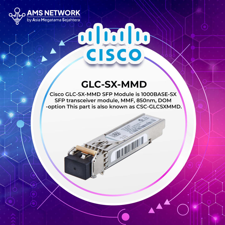 Module Transceiver Cisco GLC-SX-MMD 1000BASE-SX SFP-MMF-850nm-DOM