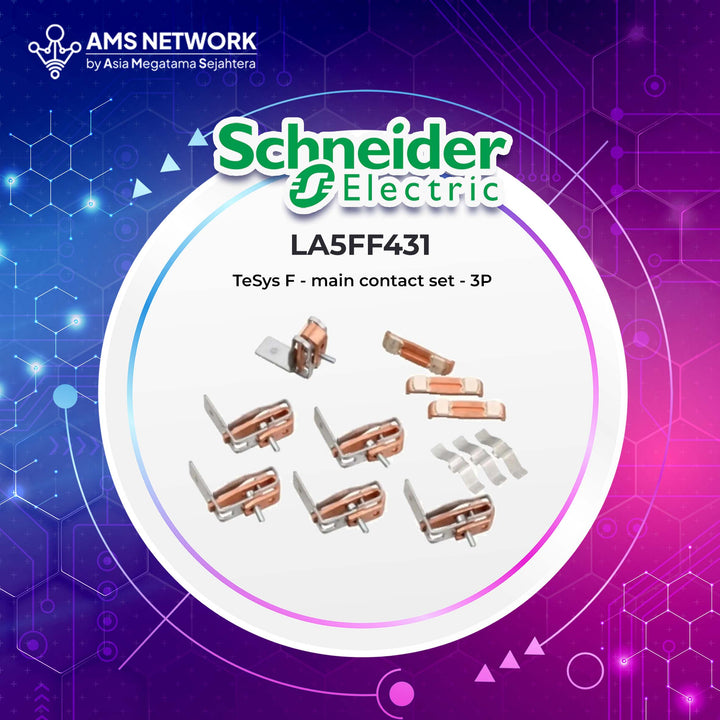 LA5FF431 - SCHNEIDER ELECTRIC MAIN CONTACTS SET LA5F 3P FOR LC1F115 (TeSys F - main contact set - 3P)