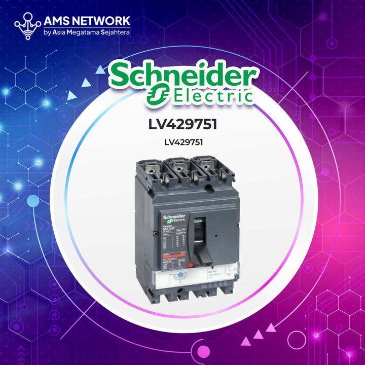 LV429751 - Schneider Electric circuit breaker Compact NSX100N MA 50 A 3 poles 3d
