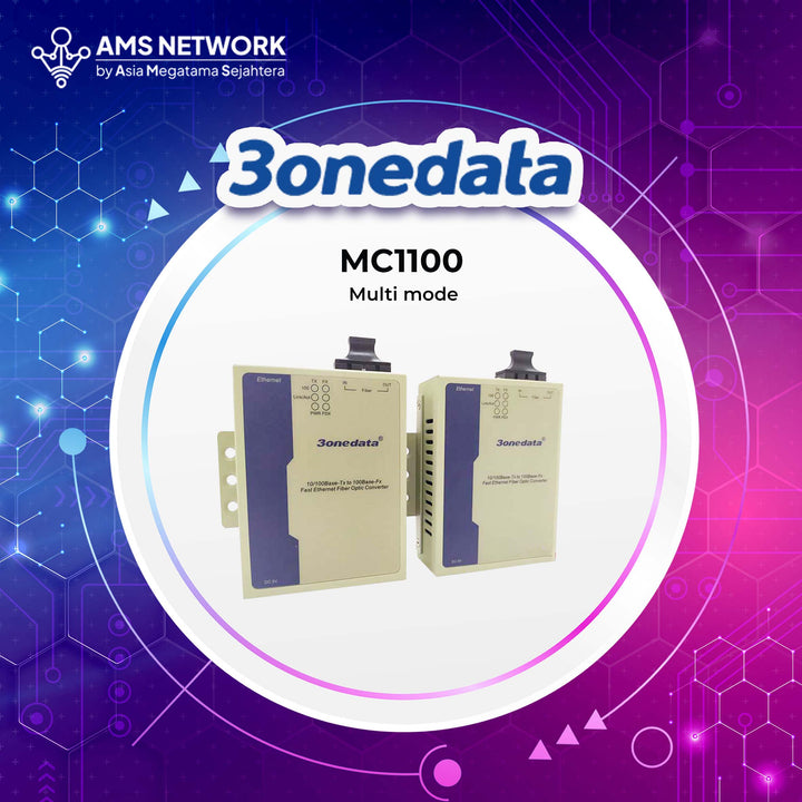 MC1100 Multi Mode 3onedata Fiber Optic Media Converter For Networking