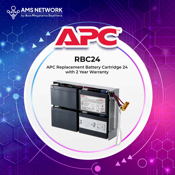 RBC24 - APC RBC 24 Replacement Battery Cartridge 24 with 2 Year Warranty