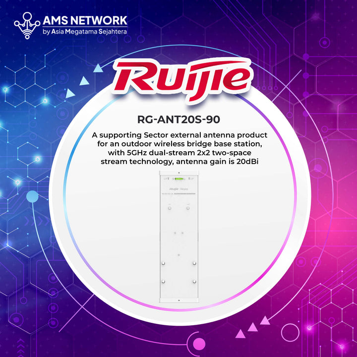 RG-ANT20S-90 - RUIJIE 90° Antena Sektor untuk Bridge Wireless Seri RG-AirMetro