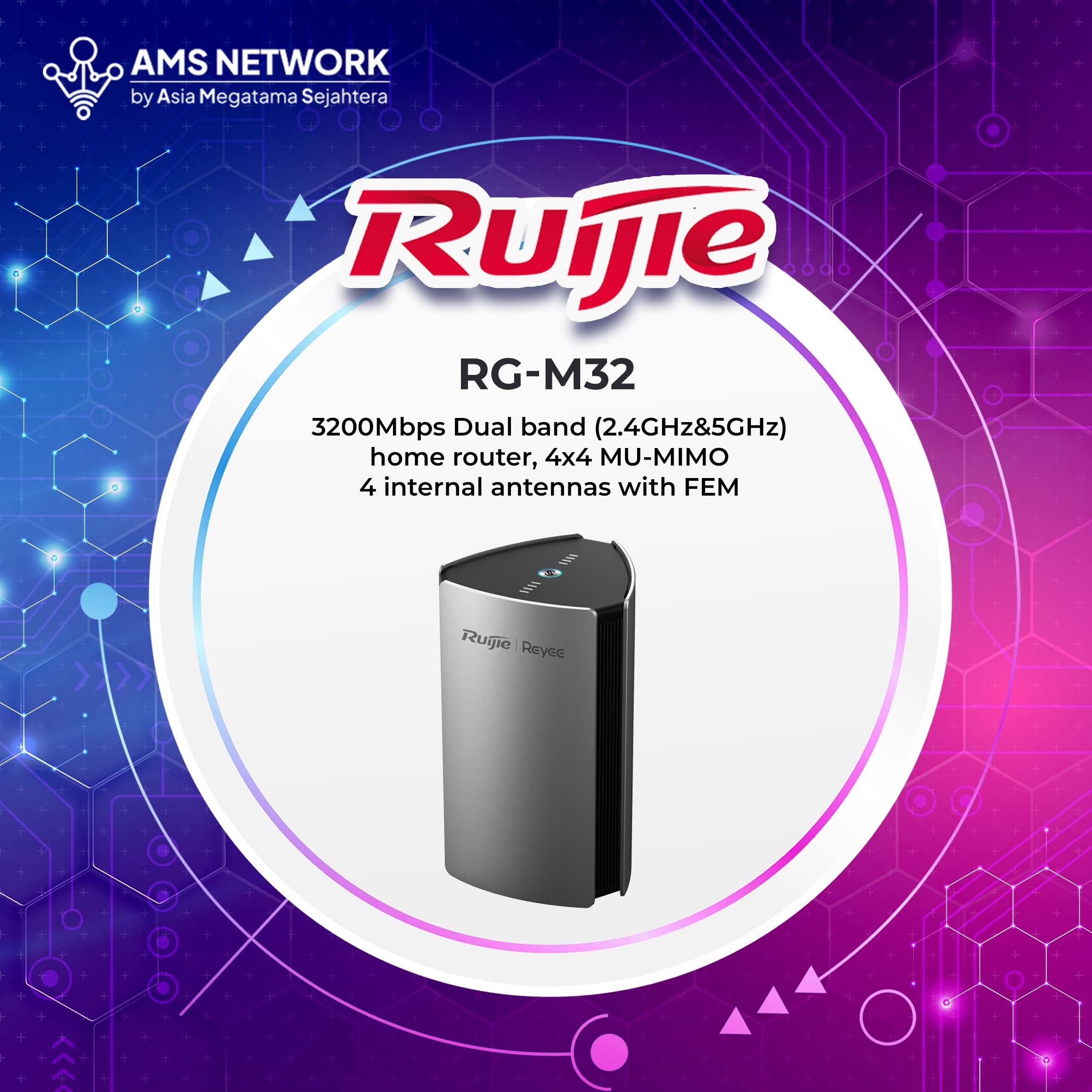 RG-M32 - RUIJIE home router 3200Mbps Dual band