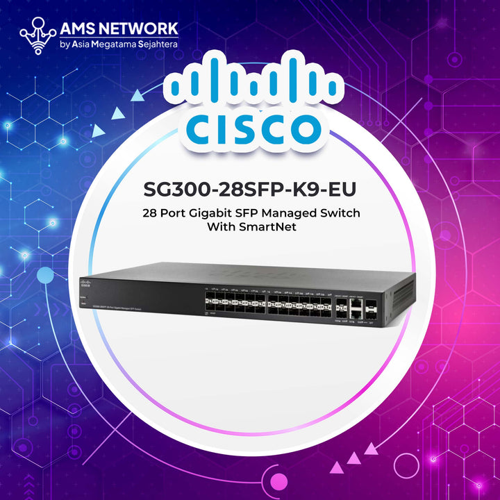 Cisco SG300-28SFP-K9-EU 28-port Gigabit SFP Managed Switch
