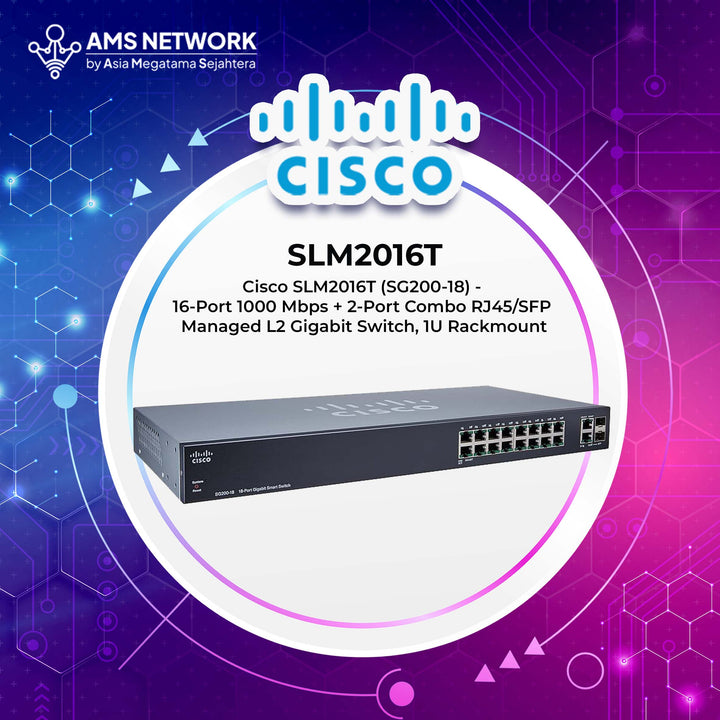 SLM2016T - Cisco SG200-18 port Gigabit Smart Switch