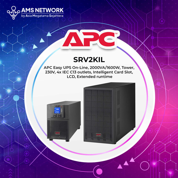 SRV1KIL - APC Easy UPS On-Line, 1000VA/800W, Tower, 230V