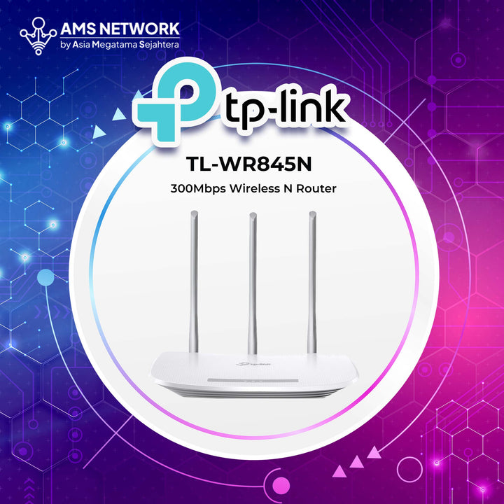 TP-LINK TL-WR845N 300Mbps Wireless N Router - WHITE - TP Link TL WR845N