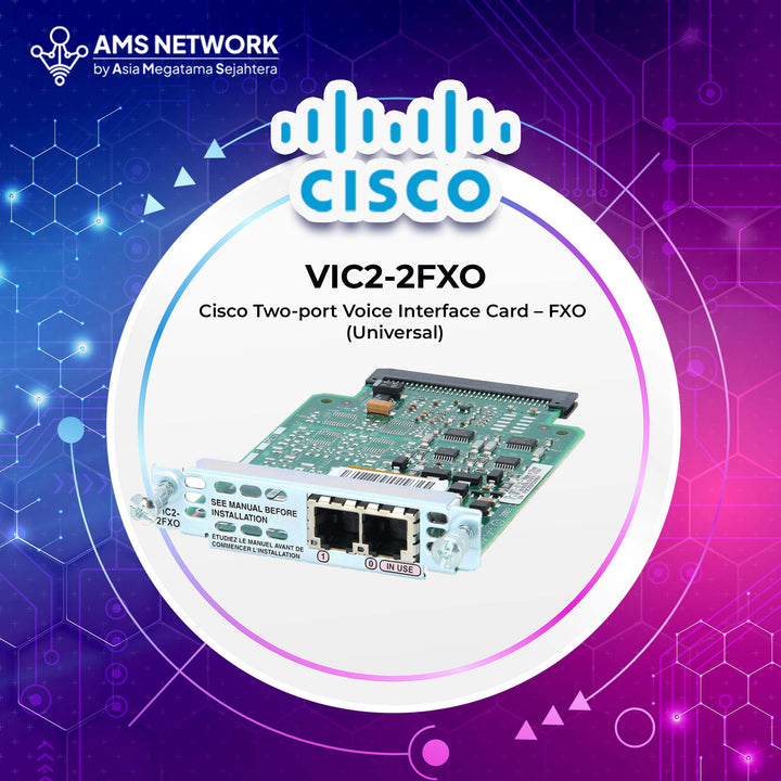 VIC2-2FXO - CISCO Two-Port Voice Interface Card - FXO (Universal)