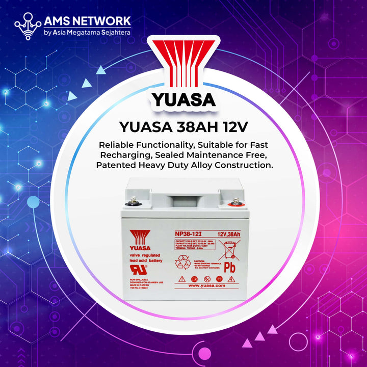 BATTERY AKI UPS VRLA -  YUASA NP38-12 12V 38AH