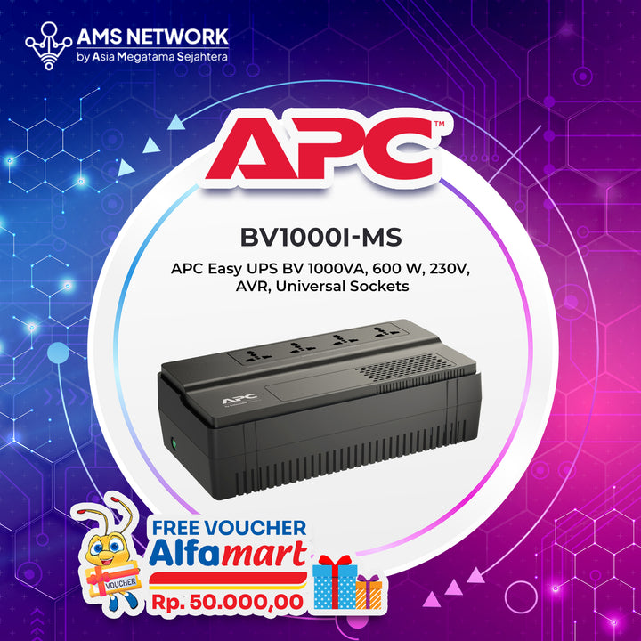 APC Easy UPS BV1000I-MS 600 Watts 1000VA, AVR, Universal Outlet ( BV1000I MS )